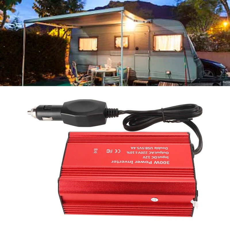 300W Car Power Inverter DC12V to 220V Portable Car Converter