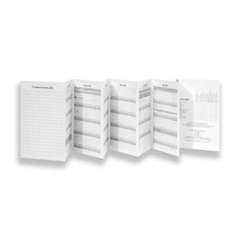 A6 Leporello/Folding Planner (No Booklet) | Annual Calendar Year Planner 2026 (H 135 mm x W 90 mm) for the Revolutionary X17 and X47 Notebook with Interchangeable Books