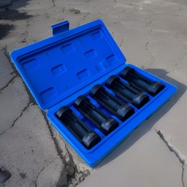 Infinity 5pcs Suspension Strut Shock Absorber Seat Socket Set 1/2” Dr Metric 12pts Cr-Mo