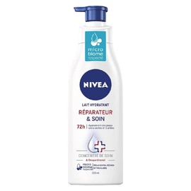 NIVEA Repair & Care Repair Lotion für Körper für sehr trockene Haut (1 x 250 ml) – feuchtigkeitsspendende Körpermilch mit Glycerin, Provitamin B5 & Niacinamid – Feuchtigkeitscreme für raue Haut, extra