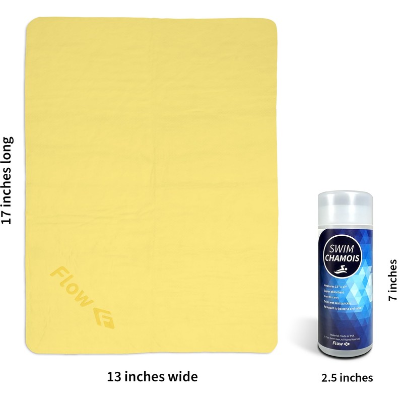 Flow Swim Chamois - Quick Dry Towel for Swimming, Diving,