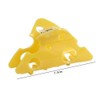 Cheese Hair Claw Clip, Triangle Hollow Design, Yellow Food Shape