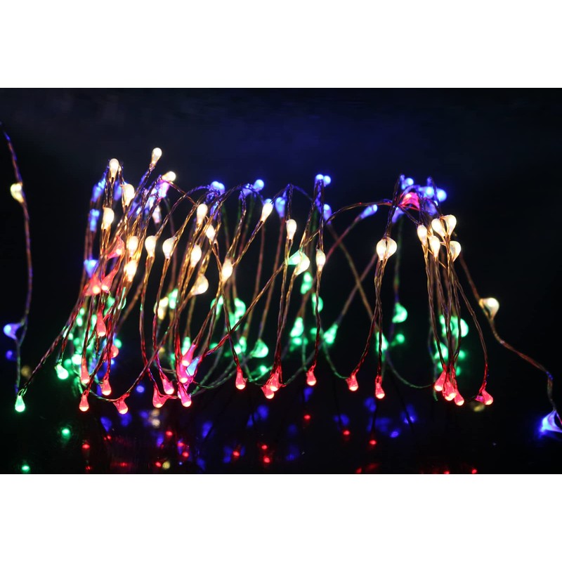 Dreamworth 40 Ft 240 LED's Copper Wire Lights,Remote Battery Operated
