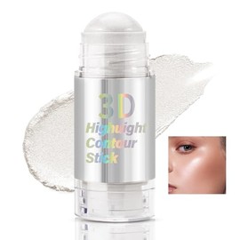 Lápiz de maquillaje iluminador, iluminador de brillo facial, barra de contorno iluminador, color cremoso y mezclable