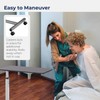 Drive Medical 13003 Non Tilt Top Overbed Table with Wheels,
