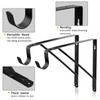 Closet Rod Bracket, Heavy Duty Shelf Bracket with Rod Holder,