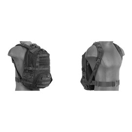 Patrol Backpack. Lancer Tactical Nylon Black