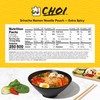 CHOI Sriracha Ramen Noodle Soup, Extra Spicy - Pouch, 4.23