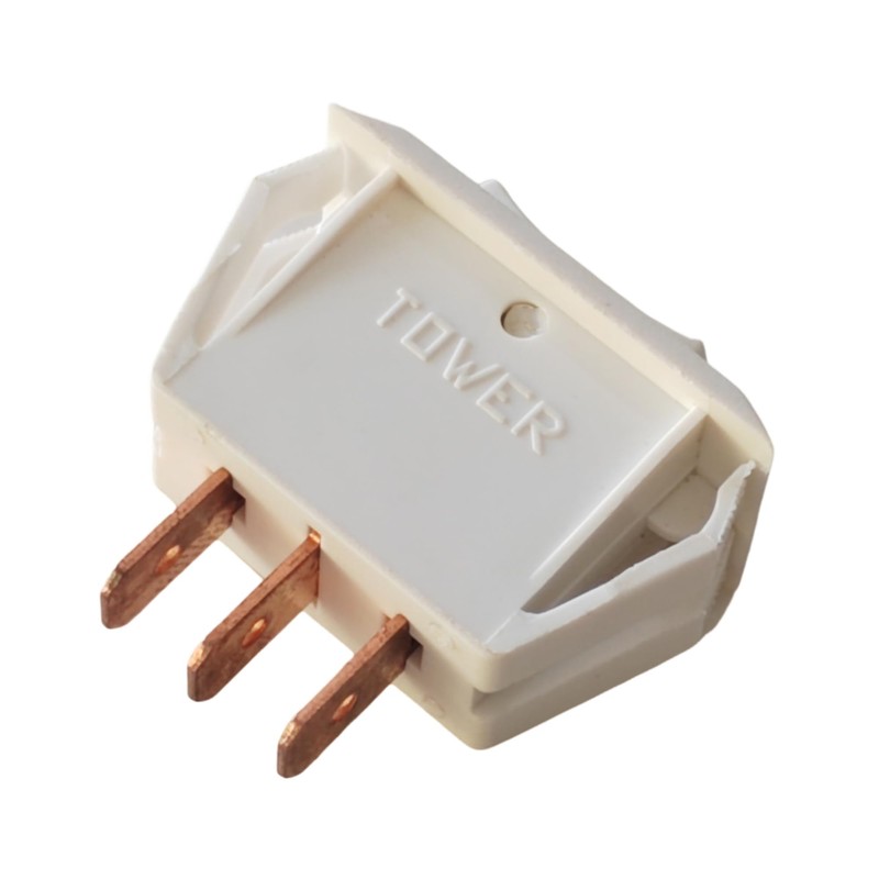 Maintained Rocker Power Switch Tower HIGH-Off-Low 3-Pins 3-Positions White