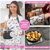Alselo Oven Mitts and Pot Holders with Chaf Apron,set of