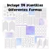 Universo en Linea Plantillas Adhesivas Diseño Uñas Esmalte/ Gel/ Acrílico
