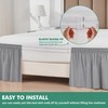 Biscaynebay Wrap Around Bed Skirts with Split Corners for Queen