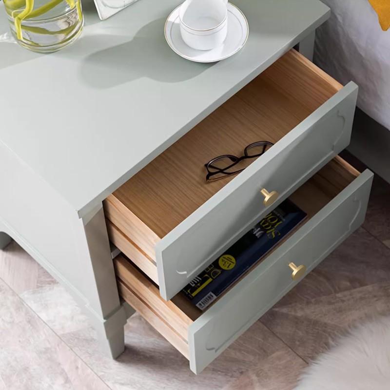 QOGRISUN 5-Pack Solid Brass Cabinet Knobs, 1-Inch Diameter, Round Gold