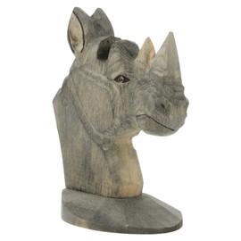 HOMSFOU Pack of 2 Glasses Stands Bust of a Rhino Cute Glasses Holder Glasses Display Glasses Holder Shelf Funny Glasses Holder Glasses Frame Glasses Rack Animal Desk