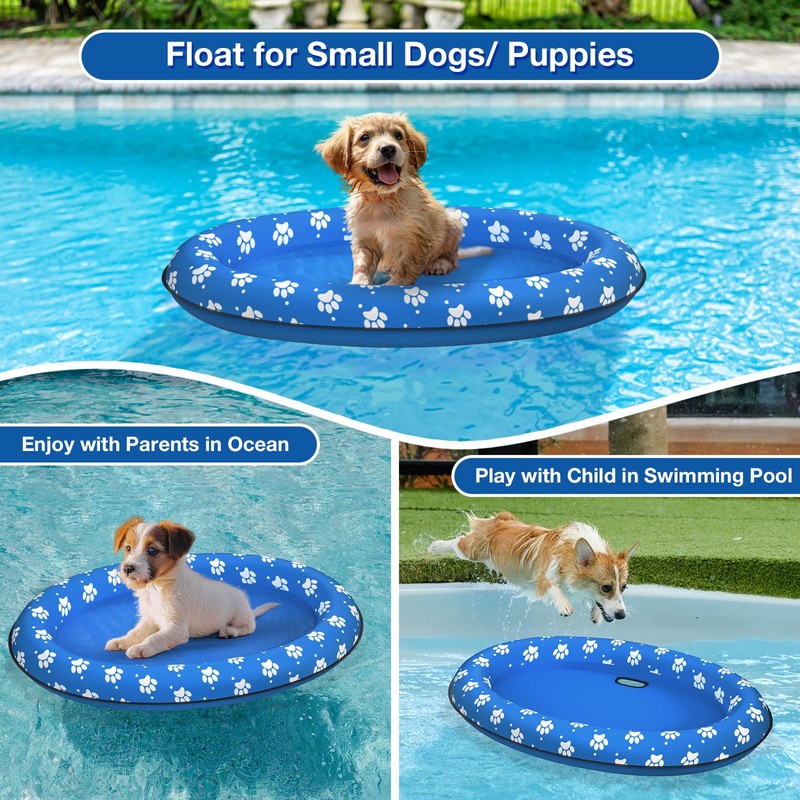 Pet Soft Dog Float Raft - Inflatable Dog Swimming Float