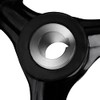 Black Round 3 Spoke Hand Wheel with Rotary Handle for