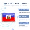 Perdecor Haiti Flag Sticker Emblem Haitian Decal Car Chrome Flags,