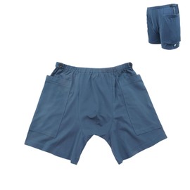 ALIALAVESTA Incontinence Care Trousers, New Type of Urine Bag Pants,Catheter Underwear for Elderly with Double Pockets, Hold Up to 2 * 2000ML, for Incontinent People Or Elder(Blue,L)