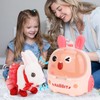 LINMANSHUO Sbunny Toys Interactive Electronic Pet, Hopping Wind Up Bunny,