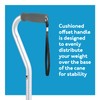 Carex Aluminum Offset Cane with Soft Cushioned Handle - Adjustable