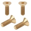 50Pcs Flat Hex Socket Screw Copper Countersunk Head Fastener Hardware