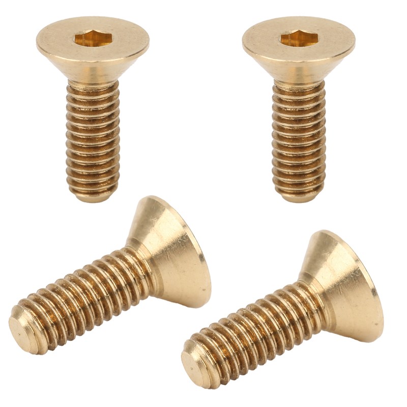 50Pcs Flat Hex Socket Screw Copper Countersunk Head Fastener Hardware