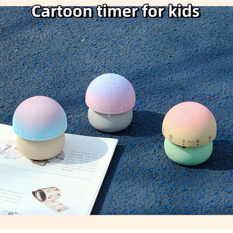 Mechanical Kitchen Timer, Cute Timer for Kids, Visual Timer, 60