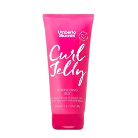 Umberto Giannini Curl Jelly Scrunching Jelly, Vegano Y Cruelty Free Frizz Solution Gel Para Cabello Rizado U Ondulado, 200 Ml Rosa
