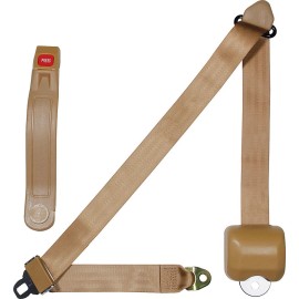 ALLSTAR PERFORMANCE Seat Belt Retractable 3pt Tan ALL98118 Dunebuggy & VW
