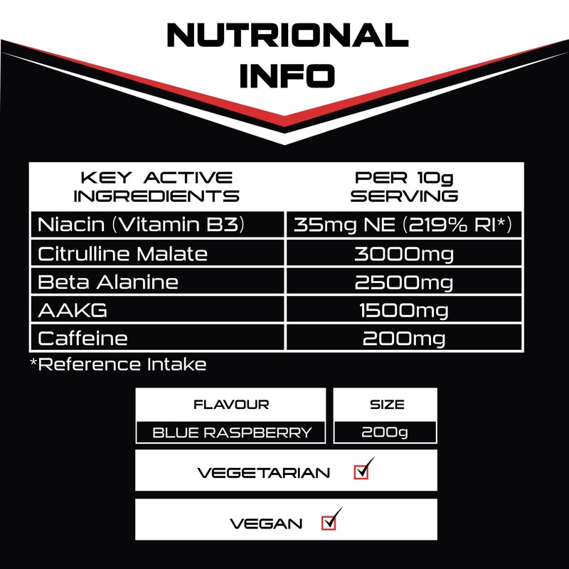 SCI-MX - Total Pre Workout - Blue Raspberry Flavour -
