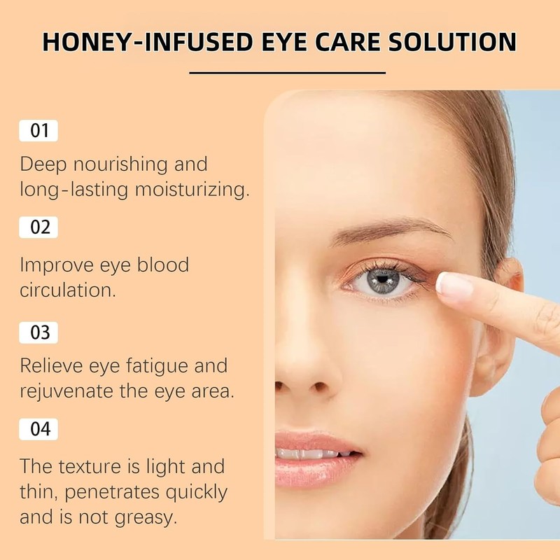 Suero Ocular de Miel – Hidrata y Calma Ojos Secos,