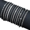 FUEZOIU Kit 12 Pulseras Joyeria Acero Inoxidable Mujer Hombre San