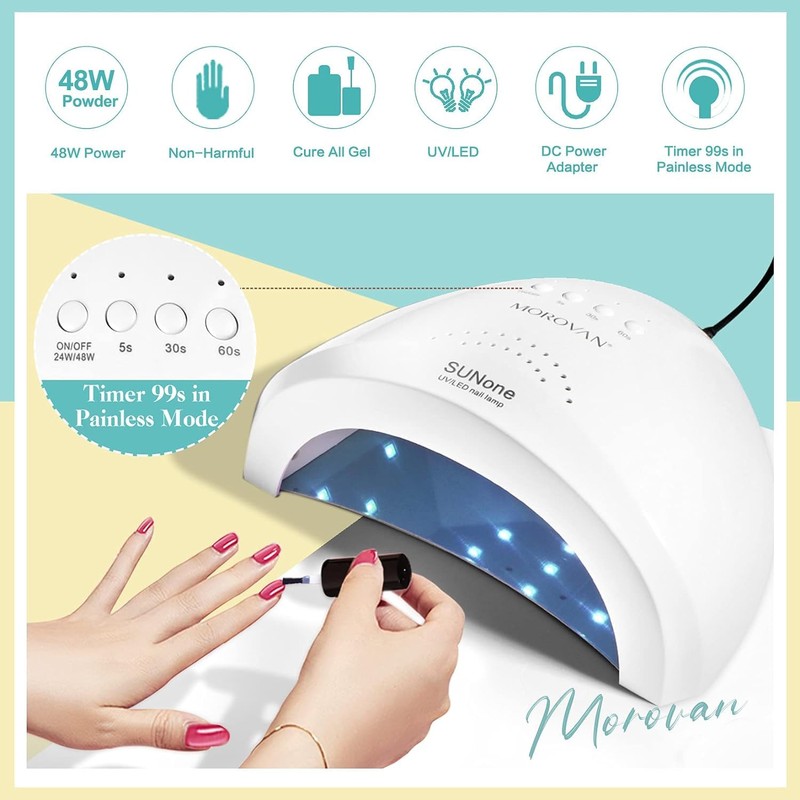 Morovan Poly Nail Gel Kit (Lemon Chiffon)