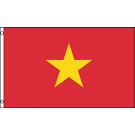 Vietnam 2'x3' Polyester Flag With Grommets
