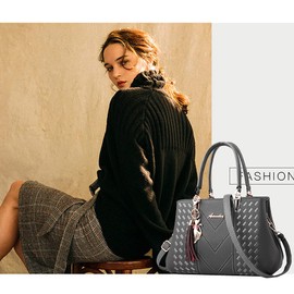 ALARION Womens Purses and Handbags Shoulder Bag Ladies Designer Satchel Messenger Tote Bag, 1-greys, Medium