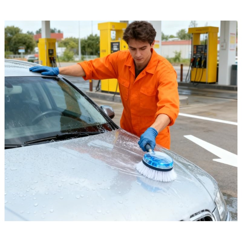 Kuuleyn Rotary Wash Brush,Pressure Washer Brush,360-Degrees Fan Shaped Power Washer