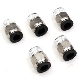 3/8 Push to Connect Fittings,CEKER 3/8 Inch Od Tube to 1/8" NPT Male Thread Air Line Quick Connect Fitting for Air Ride Air Horn Air Compressor 10Pack