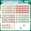 Mini American Mahjong Tile Set Include 160 0.8 Inch Mahjong