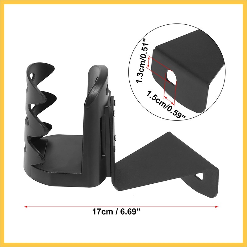 REPAIROCK Round Water Drink Cup Mount Holder Adjustable for Jeep