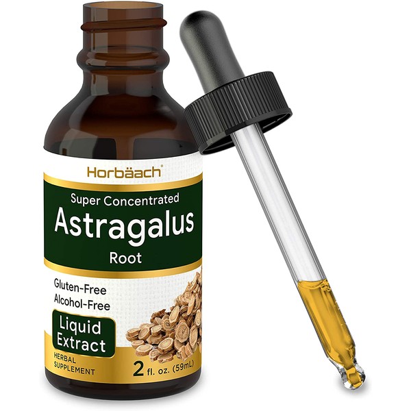 Astragalus Root Extract | 2 oz | Alcohol Free | Super Concentrated | Vegetarian, Non-GMO, Gluten Free Tincture | by Horbaach