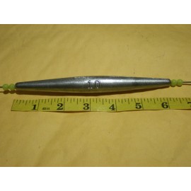 HOME MADE 5 PCS HIGH SPEED TROLLING WEIGHTS 10 OZ/400 LBS. TEST 24" STAINLESS S. WIRE ROPE