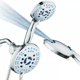 AquaCare AS-SEEN-ON-TV Antimicrobial 50-mode 3-way Shower Combo with Built-in Power Wash