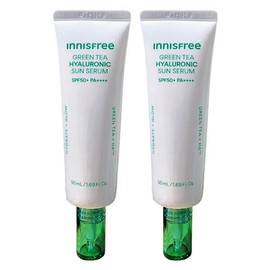 Innisfree 이니스프리 그린티 히알루론산 진정수분 선세럼 50mL 2개 Innisfree Green Tea Hyaluronic Acid Soothing Hydration Serum 50mL 2pcs