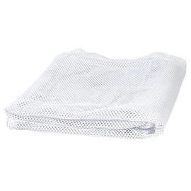 Plush Addict Strong Light Weight Mesh Fabric 61" x 39" for Sewing, Bag Making, Inner Linings, Transparent Pockets and Wash Bags - White - 155cm x 100cm