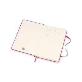 Moleskine - 18-Month Weekly Planner/Diary, Weekly Planner 2021/2022, Weekly Notebook with Hard Cover and Elastic Closure, Size Pocket 9 x 14 cm, Colour Bougainvillea Pink, 208 Pages