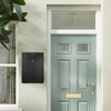 RQUNA Lockable Outdoor Secure Mailbox, Wall-Mounted Metal Mailbox, Dimensions: 15.1"
