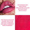 Bright Pink Lipstick - Velvet Matte Liquid Lipstick, Waterproof Quick-Drying