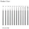 Putiqcher 12 Pcs Cylinder-Cone Shape Carving Burr Sets, 3/32 Inch