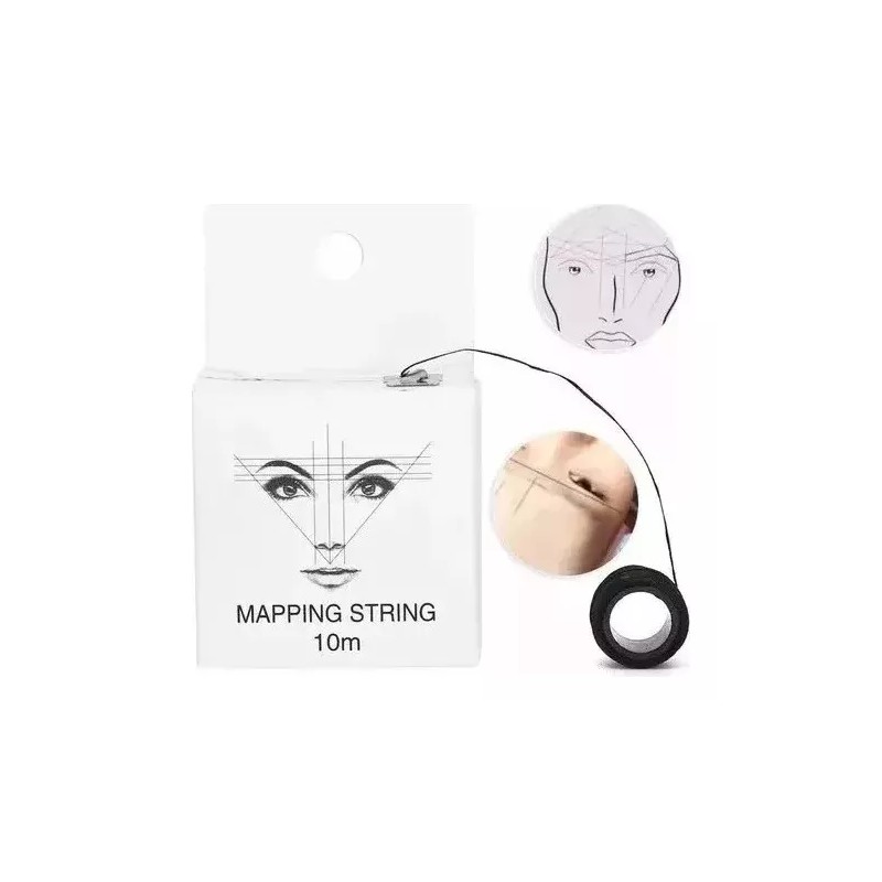 Universo en Linea Hilo Entintado Cejas Mapa Mapping Diseño Microblading