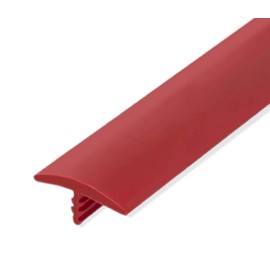 Edge Supply Red 3/4 in x 12 Ft Center Barb Tee Moulding T Molding Hobbyist Pack, Small Projects, Arcade Machines and Tables